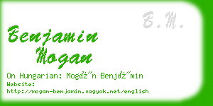 benjamin mogan business card